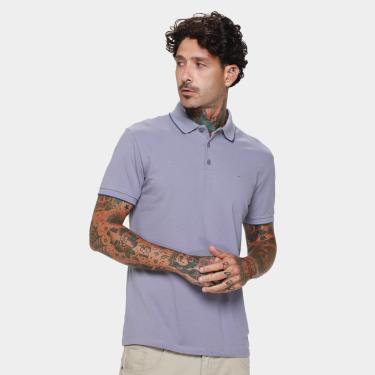 Imagem de Camisa Polo Ellus Lisa Casual Masculina-Masculino