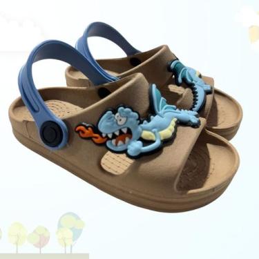 Imagem de Sandália Papete Infantil Masculino com Enfeite. Conforto e Qualidade p