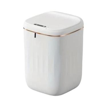 Imagem de Lixeira Inteligente Recarregável Grande 20/22/24L Com Tampa Para Cozin