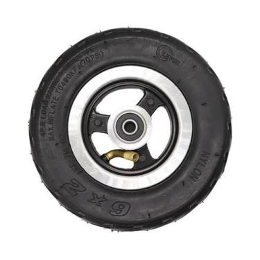 Imagem de Roda De Patinete Elétrico De 6 Polegadas Com Pneu De Ar, Cubo De Metal