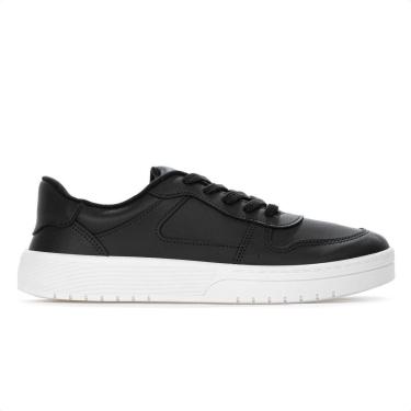 Imagem de Tênis Moleca Napa Sardenha Recortes Preto - Feminino-Feminino