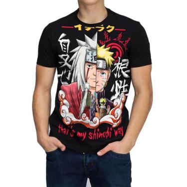 Imagem de Camiseta Camisa Naruto Shippuden Jiraya Sensei Animes - Hella Store, P