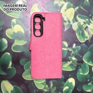Imagem de Capa Carteira Estojo P/ Infinix Hot 60/60i ou Kit + Película Vidro 3D 