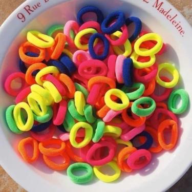 Imagem de Kit Xuxinha de Cabelo 360 Unidades Infantil e Adulto para Penteados com Elástico de Meia Colorido OEM
