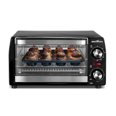 Imagem de Forno Elétrico Britânia 10L Preto 2 Resistências 1050W BFE11, 220V