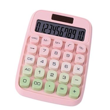 Imagem de Calculadora Retrô Mecânica Candy Color 12 Dígitos Solar