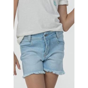 Imagem de Shorts Infantil Jeans Menina Sun Place Jeans, 10, Jeans