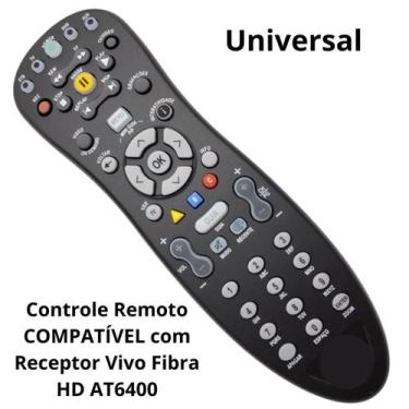 Imagem de Controle Remoto compatível com Receptor Vivo Fibra HD AT6400 - Oi Vivo