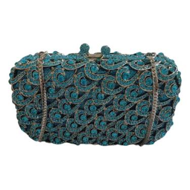 Imagem de Bolsa Clutch Feminina De Festa Luxo Com Cristais E Strass - Lika Bijut