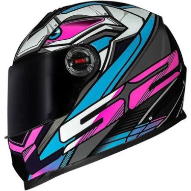 Imagem de Capacete LS2 FF358 Xdron, 60, Azul/Rosa