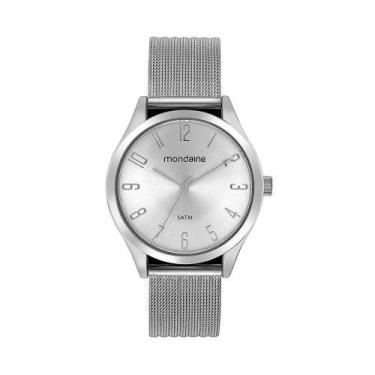 Imagem de Relógio Mondaine Minimalista Prata Feminino 99710L0MVNE3