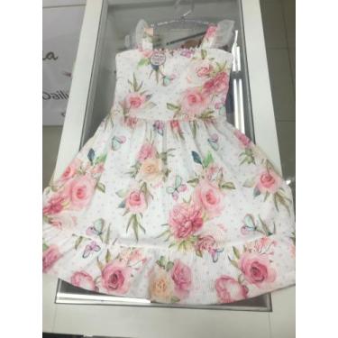 Imagem de Vestido infantil com alça - Alekids, Azul, 6 