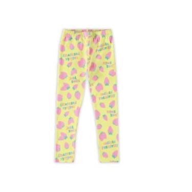 Imagem de Calça legging infantil marisol 11210277, Morango fundo amarelo, 3