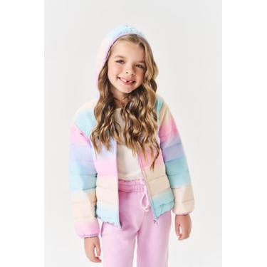 Imagem de Jaqueta Infantil Menina Matelassê Lilás Mundo Cinti, Lilás, 2