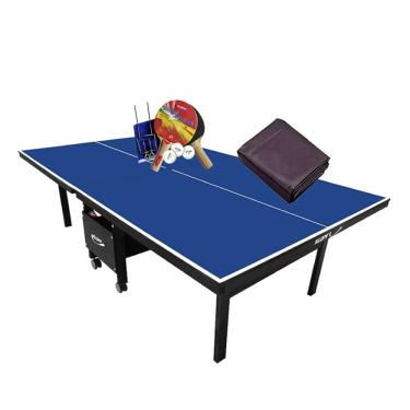 Imagem de MESA PING PONG 1084 KLOPF + KIT Completo 5030 + Capa Mesa Fechada