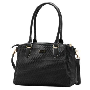 Imagem de Bolsa Feminina Moda Moderna Transversal Mini Tresse Chenson, Preto, UN