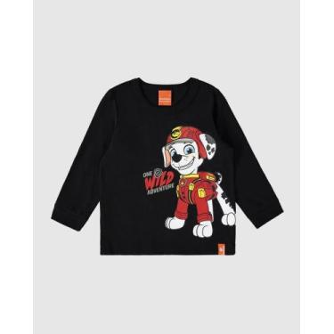 Imagem de CAMISETA INFANTIL MENINO MANGA LONGA PATRULHA CANINA ALGODÃO MALWEE KI