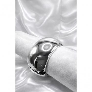 Imagem de Bracelete Feminino 13006A Liga Metálica Largo 6cm X 5cm Abertura 19cm Prata Moderno Elegante