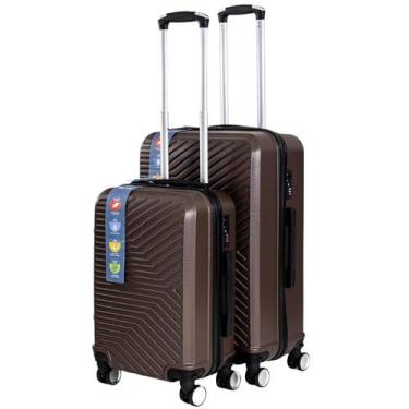 Imagem de Mala De Bordo Mão Viagem Rodinha 360 Resistente Abs Premium 10kg Padrã