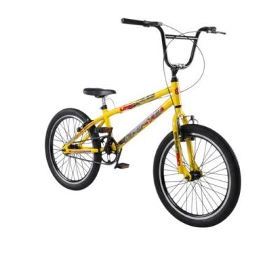 Imagem de Bicicleta Cross Aro 20 Cripto Bmx Freestyle Pneu Preto, Amarelo, Verme