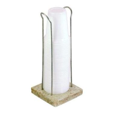 Imagem de Porta Copo Dispenser De Mesa Em Granito P/ Copos Chopp 300ml - Higipac