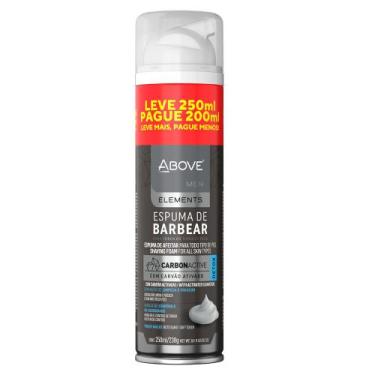 Imagem de Espuma de Barbear Above Men Elements Carvão Ativado Leve 250ml Pague 2