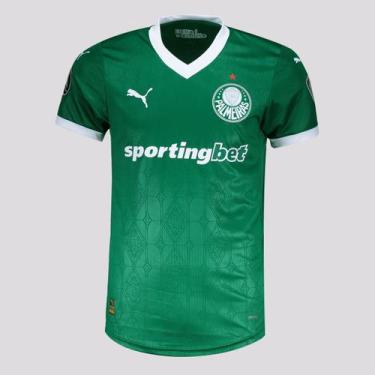 Imagem de Camisa Puma Palmeiras I 2025 Jogador Patch Libertadores, EEG