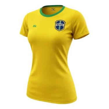 Imagem de Camisa Brasil Dry Soft Kanxa Copa 2026 Original 1magnus - G, Amarelo f