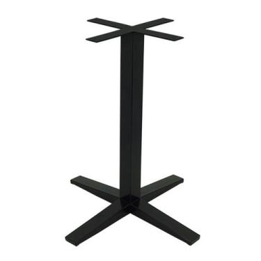 Imagem de Base Suporte para Mesa em Aço Modelo Rubi - Genus Móveis, Preta