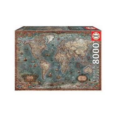 Imagem de Puzzle 8000 peças Mapa Histórico - Educa 18017