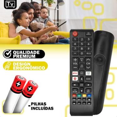 Imagem de Controle Remoto Compatível com Smart TV Samsung Netflix Globo Play Fác