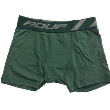 Imagem de KIT 5 Cueca boxer masculina microfibra infantil juvenil Roup, Verde es