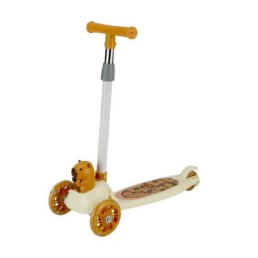 Imagem de Patinete Infantil Capivara 3 Rodas Com Led e Haste Dobrável - CKS Brin