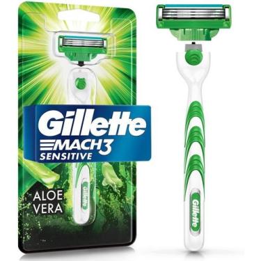 Imagem de Aparelho de Barbear Gillette Mach3 Sensitive 1 unidade