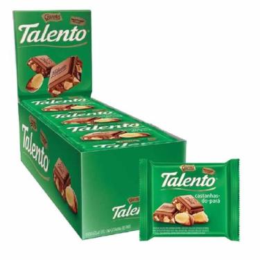 Imagem de Chocolate Talento Castanha do Para Caixa Com 15 Und de 25g - Garoto