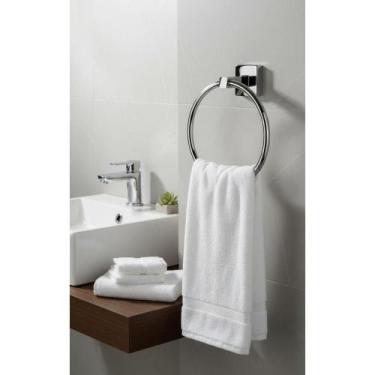 Imagem de Porta Toalha Argola Cromado Moderno Resistente Polido - Congratulation