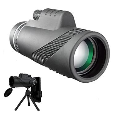 Imagem de 40x60Monocular Telescope Hd Zoom Tripé Monocular Telescope Day/Camping Phone Clip Outdoor Camping Telescope Moon Watching