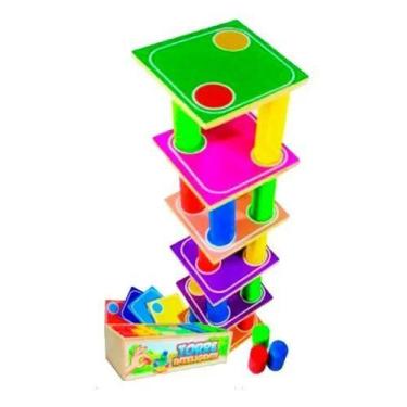 Imagem de Brinquedo De Empilhar Torre Equilíbrio Inteligente 80122 - Maninho Toy