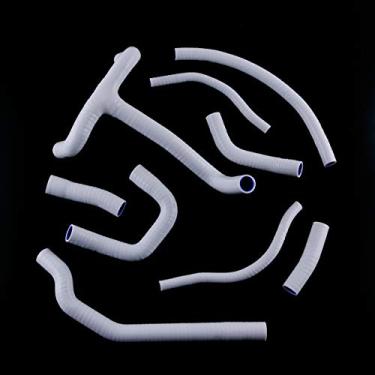 Imagem de LUXERAD Kit de mangueira de radiador de refrigeração de silicone serve para KTM 620 RXC 1996 620RXC 96 (branco)