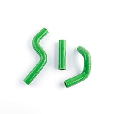 Imagem de Kit de mangueira de silicone para refrigerador de radiador de bicicleta Performance Dirt Bike serve para KAWASAKI KX 80 85 100 1998-2013 (verde)