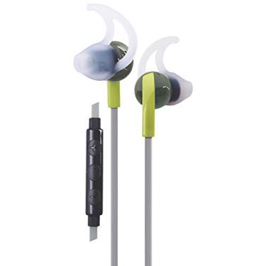 Imagem de Fone de ouvido para sport Action Bass verde resistente ao suor com microfone embutido e silicone anatômico - Easy Mobile