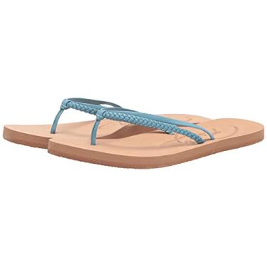 Imagem de Roxy Sandália Chinelo Feminina Cabo, Azul Surf, 8