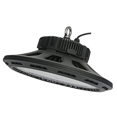 Imagem de CY LED de 250 W UFO LED de iluminação de alto compartimento, listado pela UL, equivalente a lâmpadas 400 W HPS/MH, 28500 lm, à prova d'água, branco frio, 6000 K, feixe de 120 graus, iluminação comercial superbrilhante, luzes LED High Bay