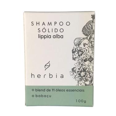 Imagem de Shampoo em Barra Sólido Fortalecedor Lippia Vegano Herbia 100g 