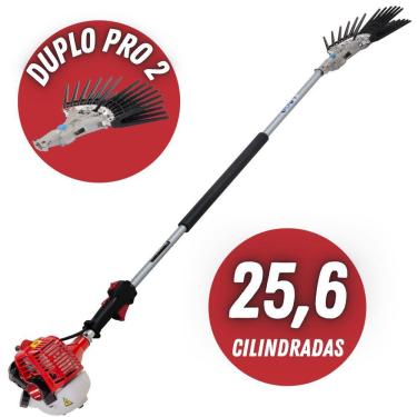 Imagem de Derriçadeira de Café com Motor Kawashima Plus M260PS 25,6cc á Gasolina Haste Longa 150cm, Mãozinha Dupla e Transmissão com 8 Rolamentos Agulha