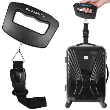 Imagem de Balança de Bagagem Mala Para Viagem Digital 50kg Alça Nylon CBRN02672