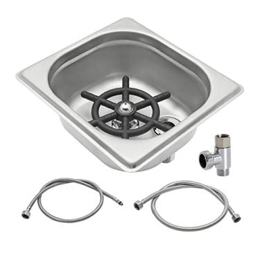 Imagem de DIBTSA Lavador de jarra, lavadora automática de copos de vidro, limpador de xícara de chá de café e leite de aço inoxidável, para cozinha doméstica, hotel, bar, restaurante (16,9 x 16,3 x 2,6