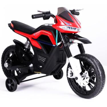 Moto Motoca Elétrica Infantil Menino Menina Max Vermelha