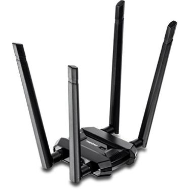Imagem de TRENDnet Adaptador USB AC1900 de banda dupla sem fio de alta potência, TEW-809UB, transmissão de vídeo HD 4K, compatível com Windows-Mac OS, compatível com NDAA e TAA, aumente sua cobertura, antenas