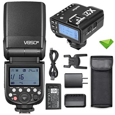 Imagem de Godox V850III Flash com Godox X2T-F Flash Trigger 7.2V/2600mAh HSS 1/8000 2.4G 1.5s Tempo de Reciclagem 450 Full Power Pops Flash Câmera Flash Speedlight para Câmeras DSLR com Hot Shoes Padrão
